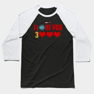 I Love You 3000 v6 (red gold flat) Baseball T-Shirt